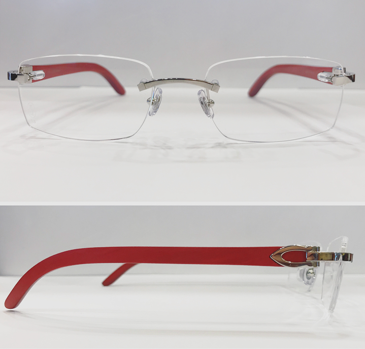 red wood cartier glasses